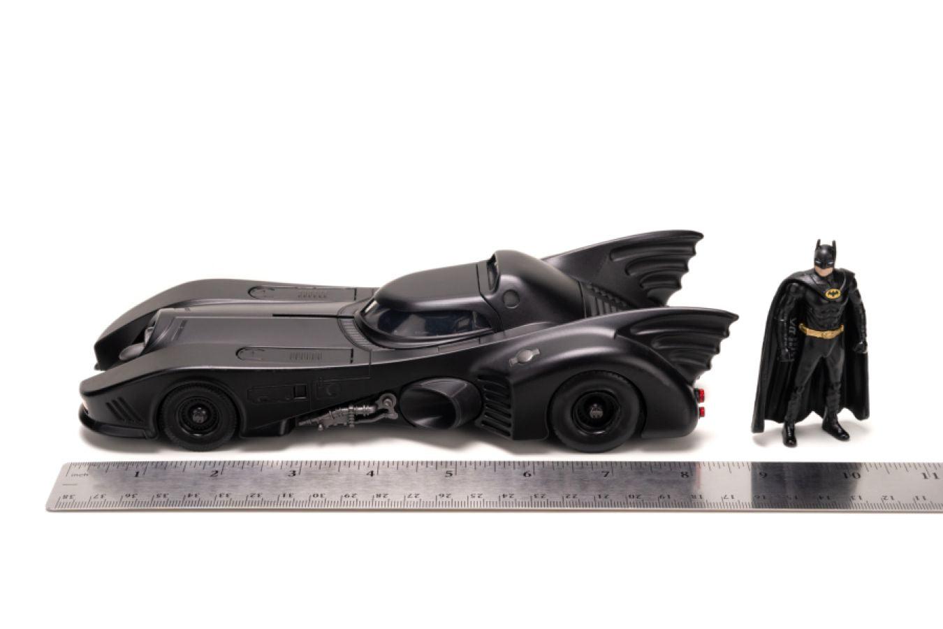 JAD34368 Batman (1989) - Batmobile & Armour with Batman 1:24 Scale Diecast Vehicle Set - Jada Toys - Titan Pop Culture