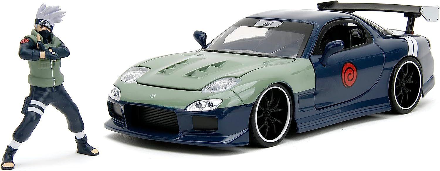 JAD34370 Naruto - Mazda RX-7 With Kakashi Figure 1:24 Scale Vehicle - Jada Toys - Titan Pop Culture