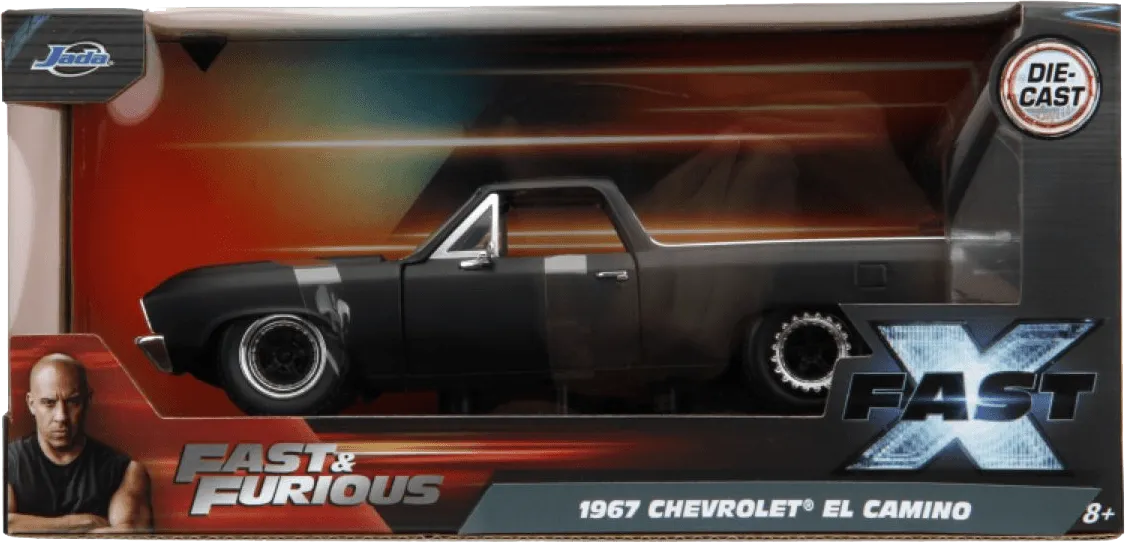 JAD34413 Fast & Furious 10 - Chevorlet El Camino (1967) 1:24 Scale Hollywood Rides Diecast Vehicle - Jada Toys - Titan Pop Culture