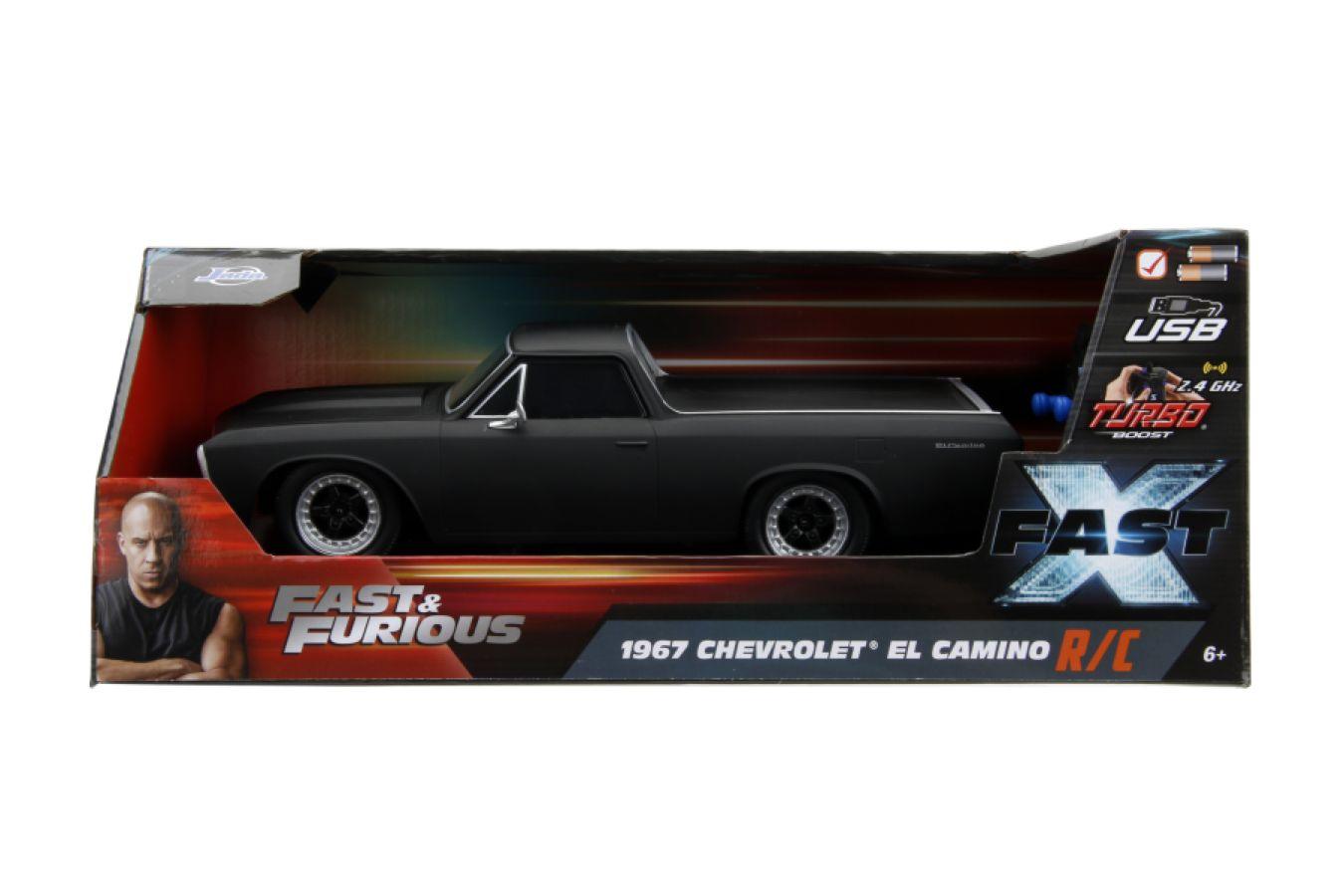 JAD34418 Fast & Furious - 1967 Chev El Camino 1:16 Scale Remote Control Car - Jada Toys - Titan Pop Culture