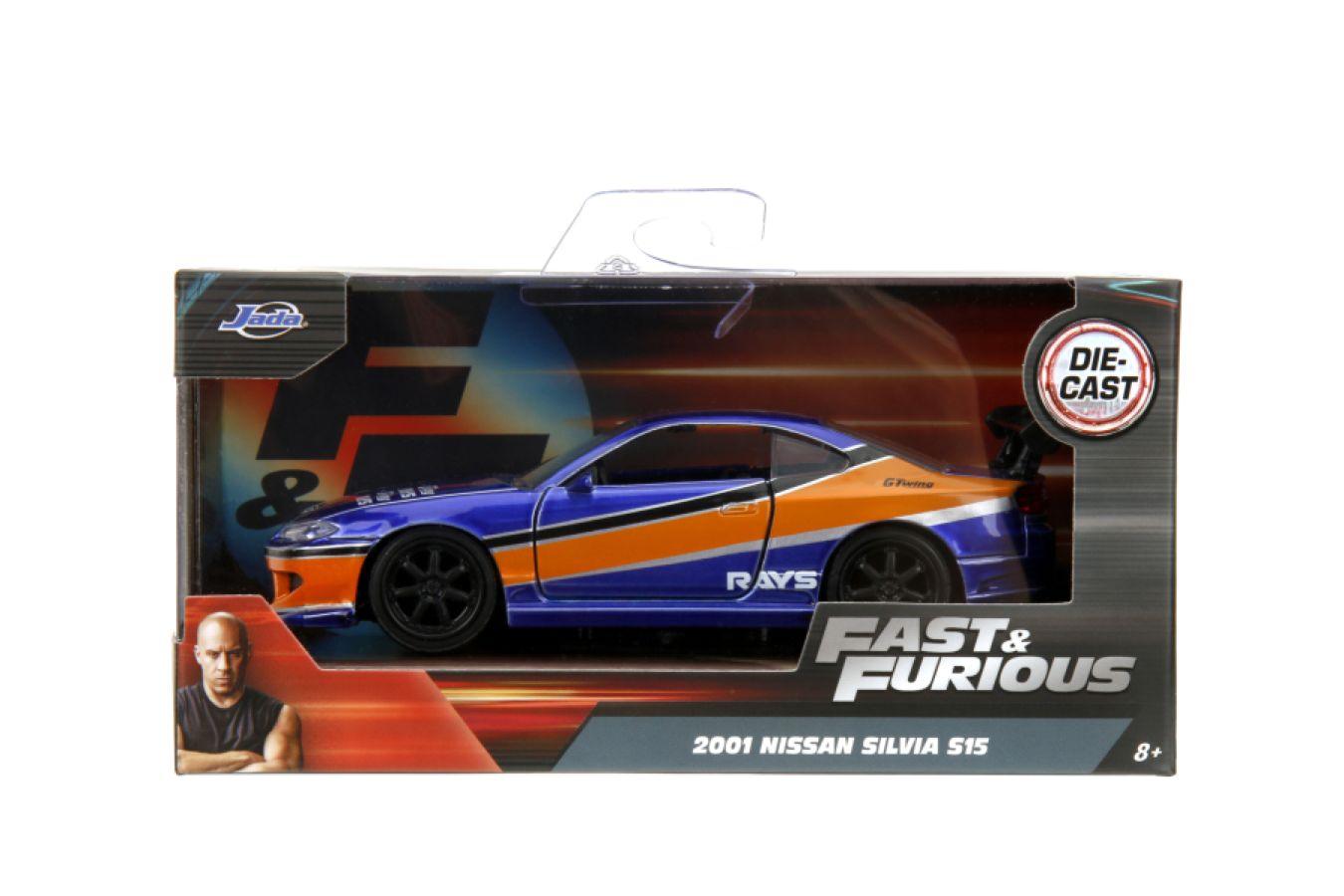 JAD34446 Fast and the Furious - Han's 2001 Nissan Silvia S15 1:32 Scale Diecast Vehicle - Jada Toys - Titan Pop Culture