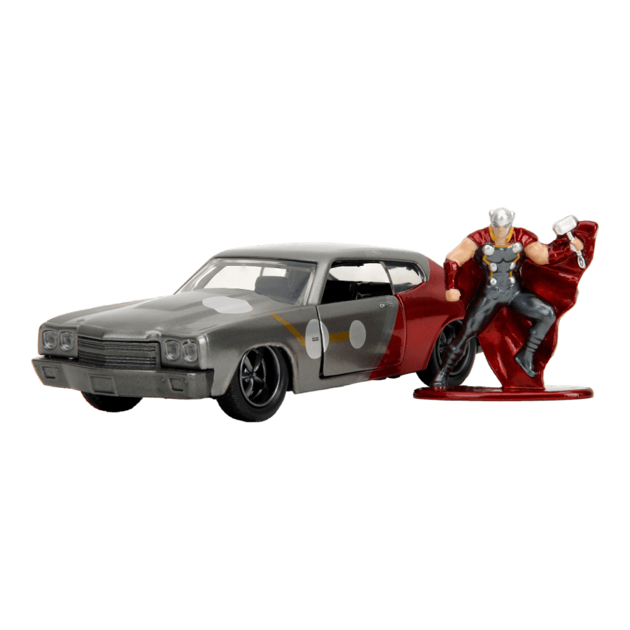 JAD34476 Marvel Comics - 1970 Chevy Chevelle SS with Thor 1:32 Scale Diecast Vehicle - Jada Toys - Titan Pop Culture