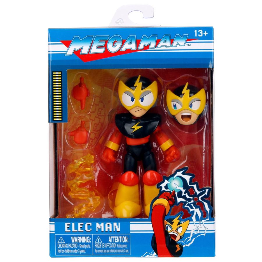 JAD34508 Mega Man - Electric Man 4.5" Action Figure - Jada Toys - Titan Pop Culture