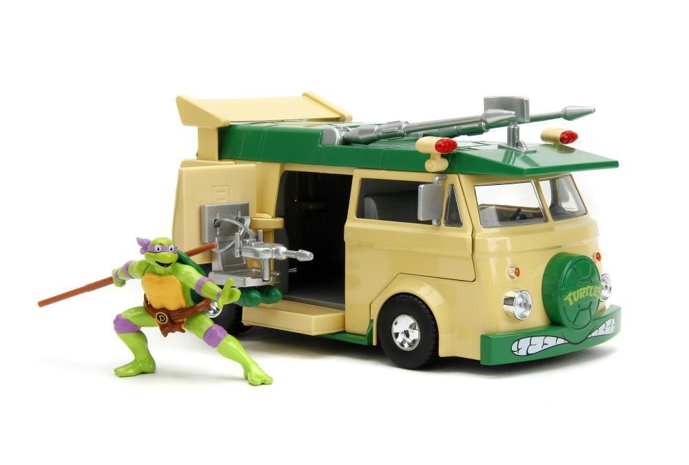 JAD34529 Teenage Mutant Ninja Turtles (TV'87) - HWR Party Wagon w/Donatello 1:24 Scale Vehicle - Jada Toys - Titan Pop Culture