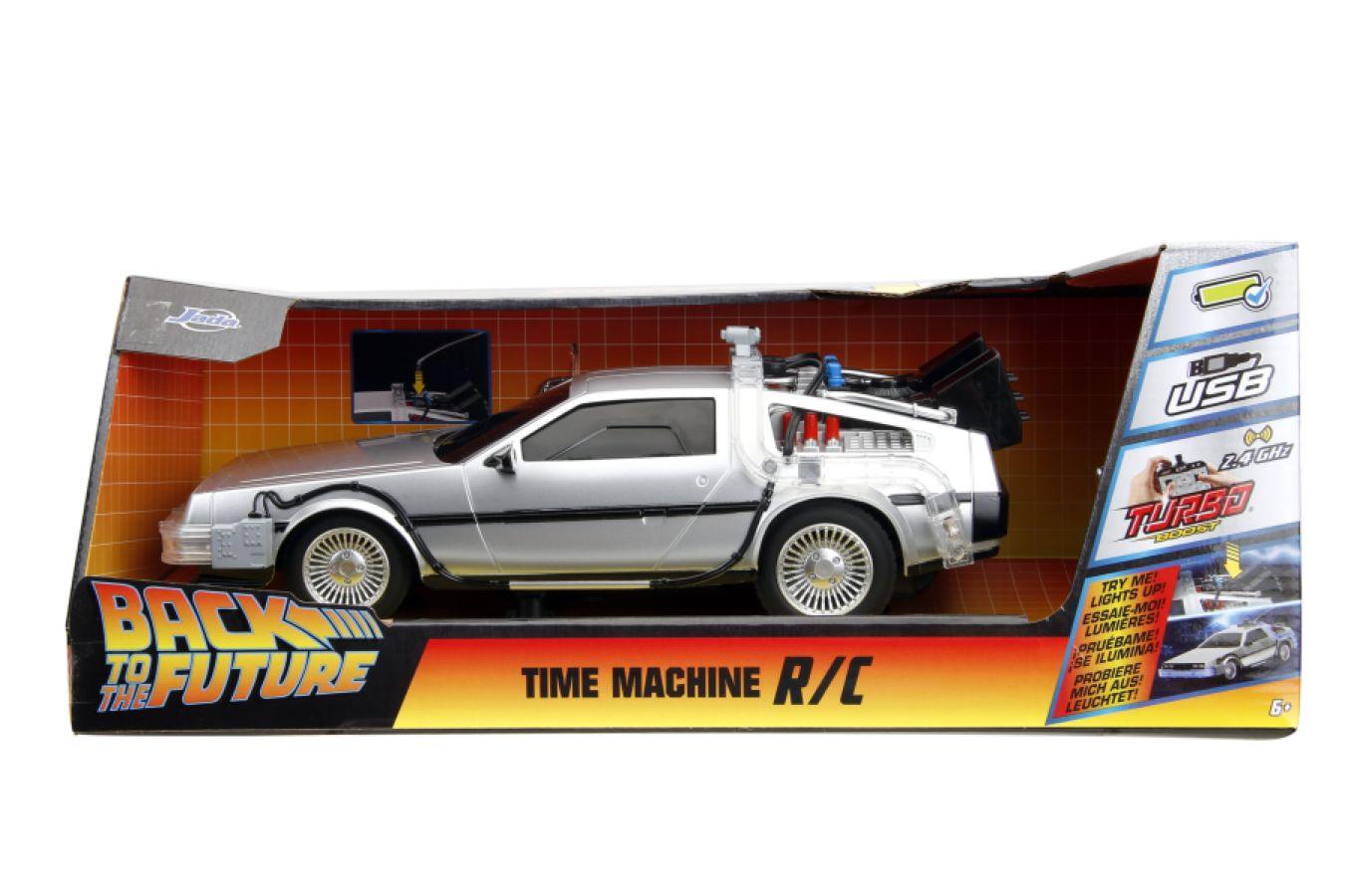 JAD34627 Back to the Future - Time Machine Remote Control 1:16 Scale Vehicle (with Light Up Function) - Jada Toys - Titan Pop Culture