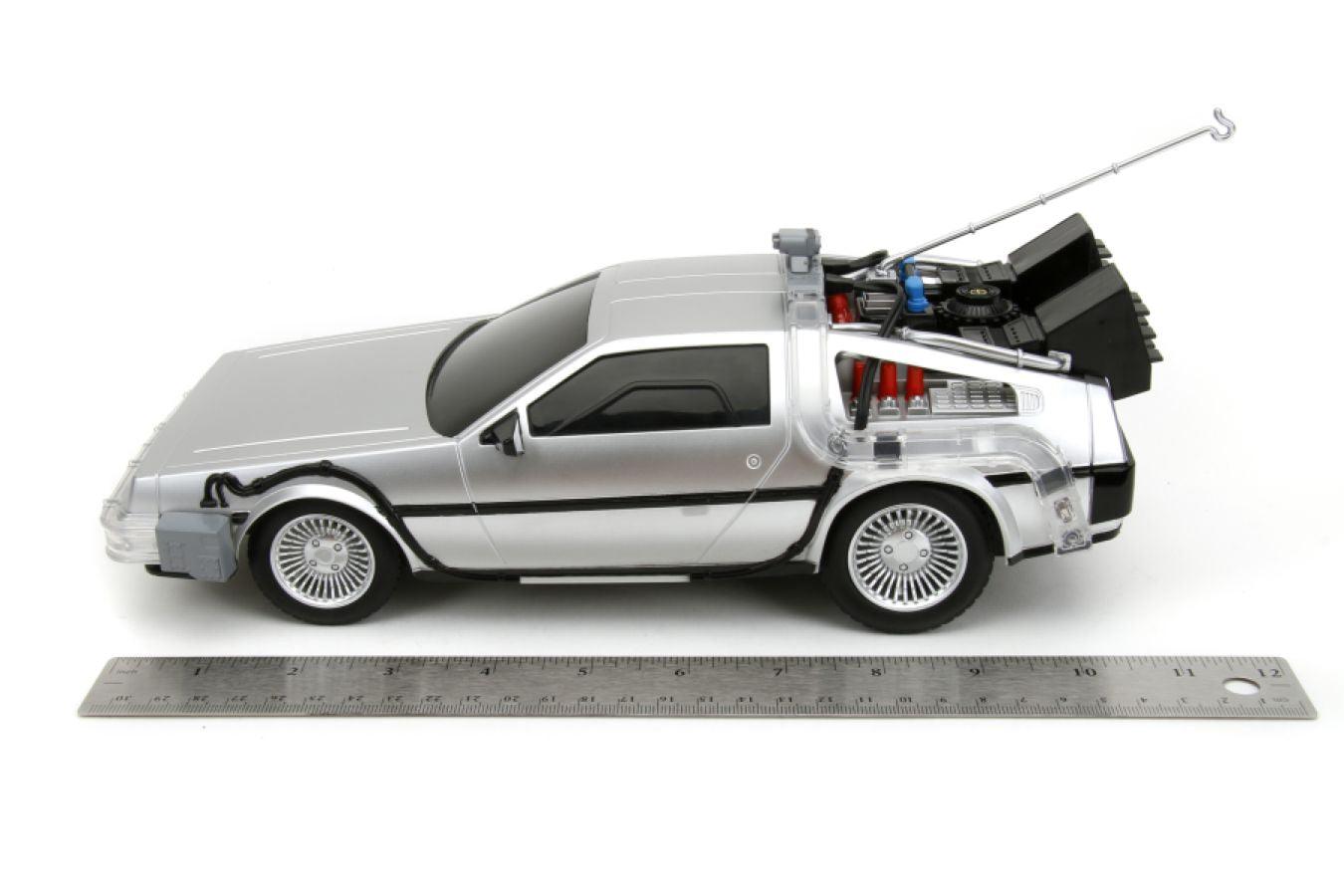 JAD34627 Back to the Future - Time Machine Remote Control 1:16 Scale Vehicle (with Light Up Function) - Jada Toys - Titan Pop Culture