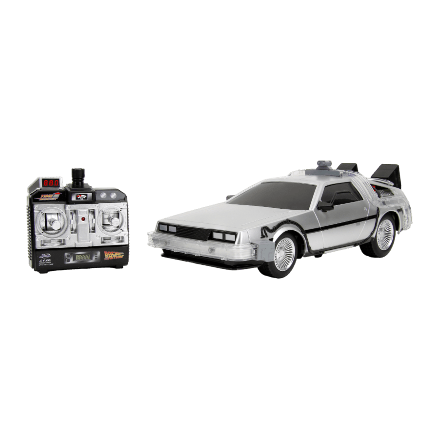 JAD34627 Back to the Future - Time Machine Remote Control 1:16 Scale Vehicle (with Light Up Function) - Jada Toys - Titan Pop Culture