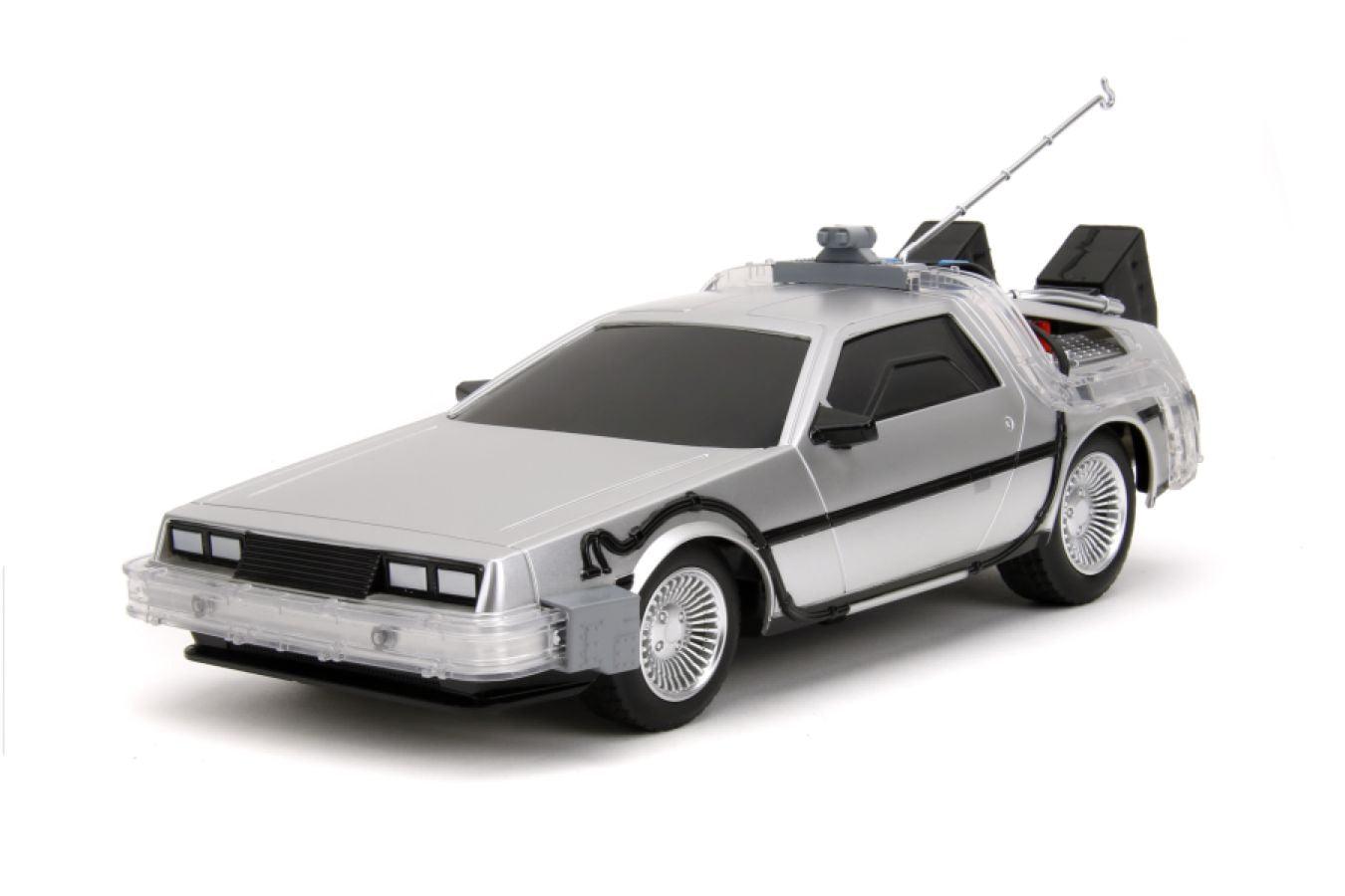 JAD34627 Back to the Future - Time Machine Remote Control 1:16 Scale Vehicle (with Light Up Function) - Jada Toys - Titan Pop Culture