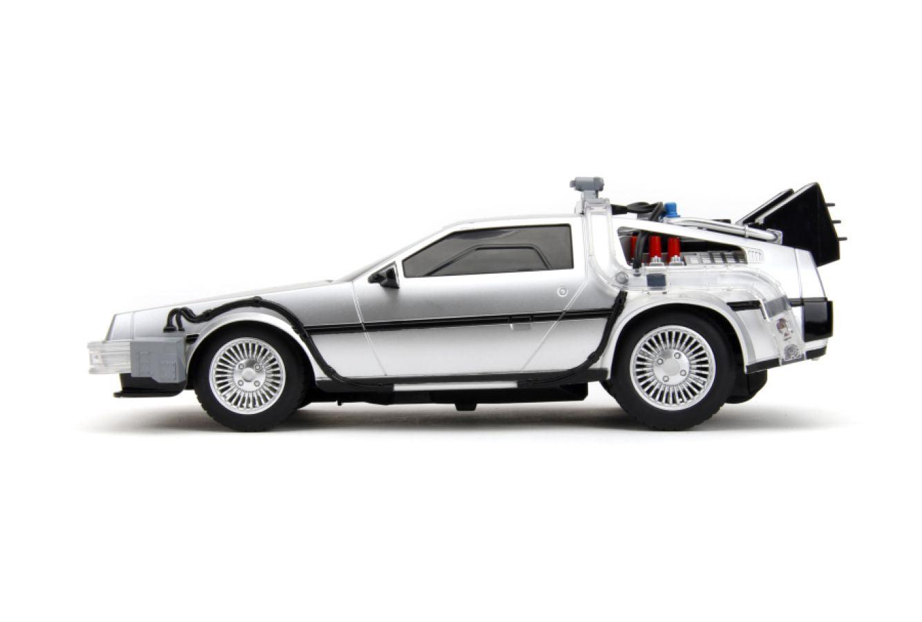 JAD34627 Back to the Future - Time Machine Remote Control 1:16 Scale Vehicle (with Light Up Function) - Jada Toys - Titan Pop Culture