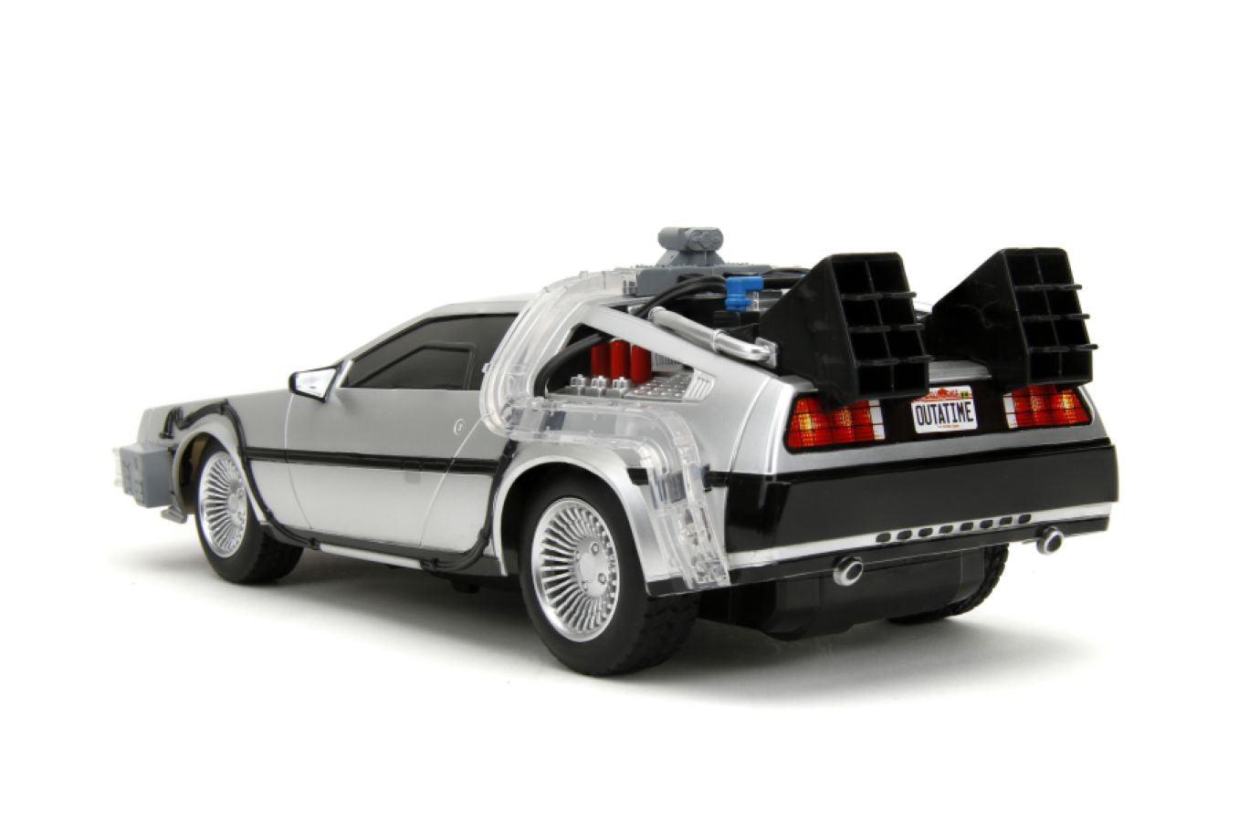 JAD34627 Back to the Future - Time Machine Remote Control 1:16 Scale Vehicle (with Light Up Function) - Jada Toys - Titan Pop Culture