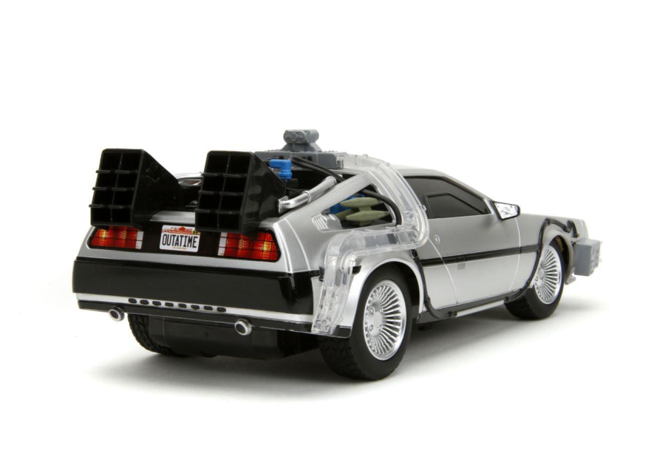 JAD34627 Back to the Future - Time Machine Remote Control 1:16 Scale Vehicle (with Light Up Function) - Jada Toys - Titan Pop Culture