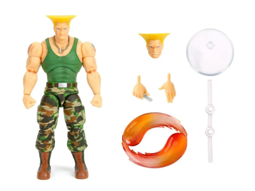 Street Fighter - Figura de acción Guile de 6"