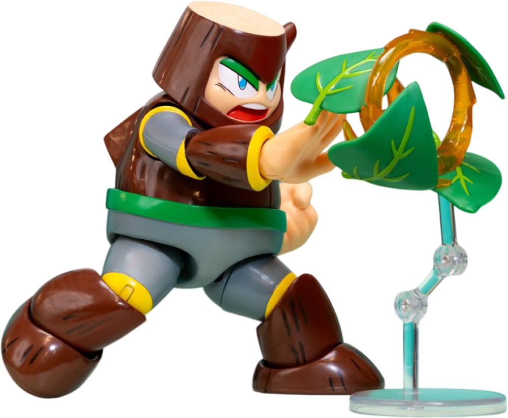 Mega Man - Figura de acción de Wood Man de 4.5"