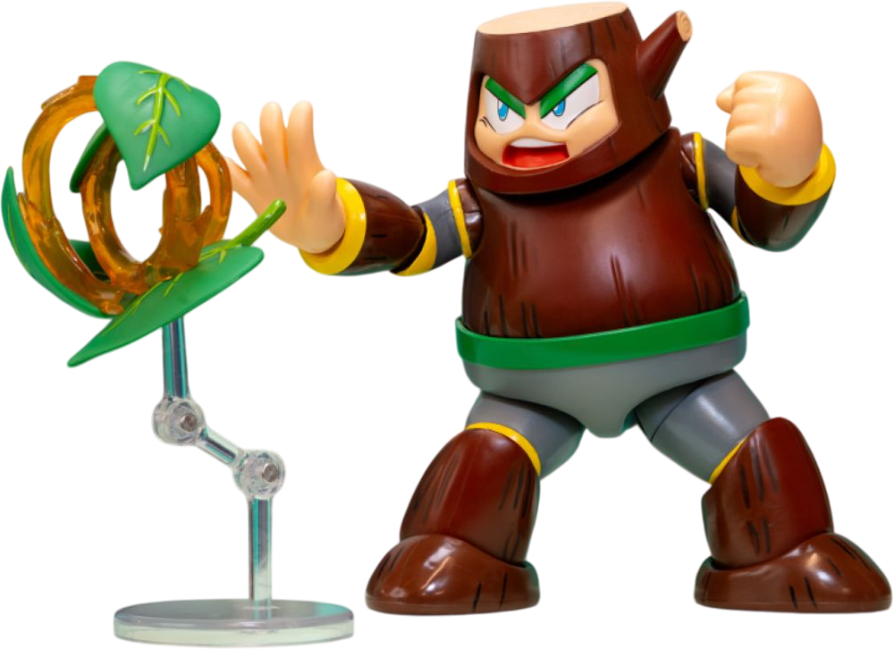 Mega Man - Figura de acción de Wood Man de 4.5"