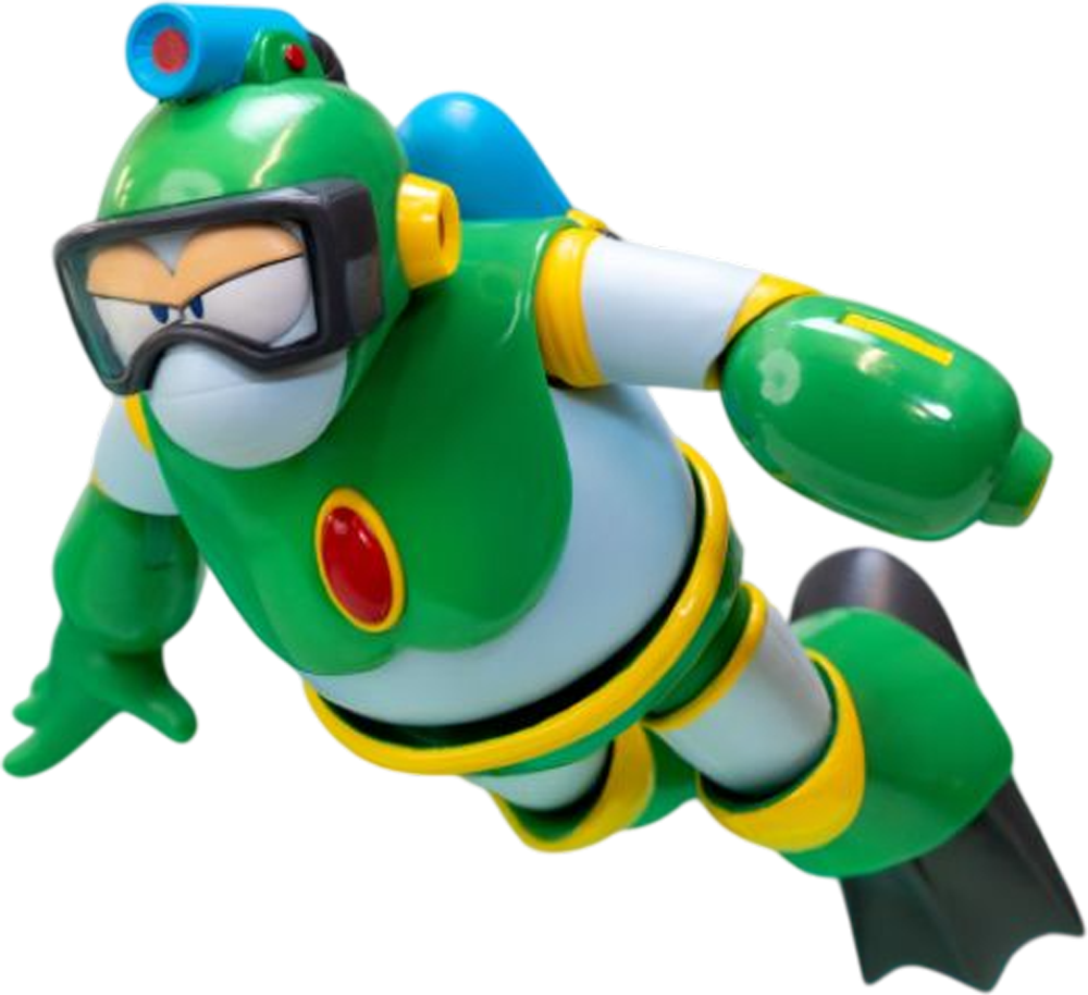 Mega Man - Figura de acción Bubble Man de 4.5"