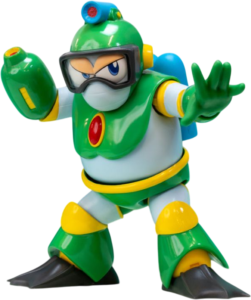 Mega Man - Figura de acción Bubble Man de 4.5"