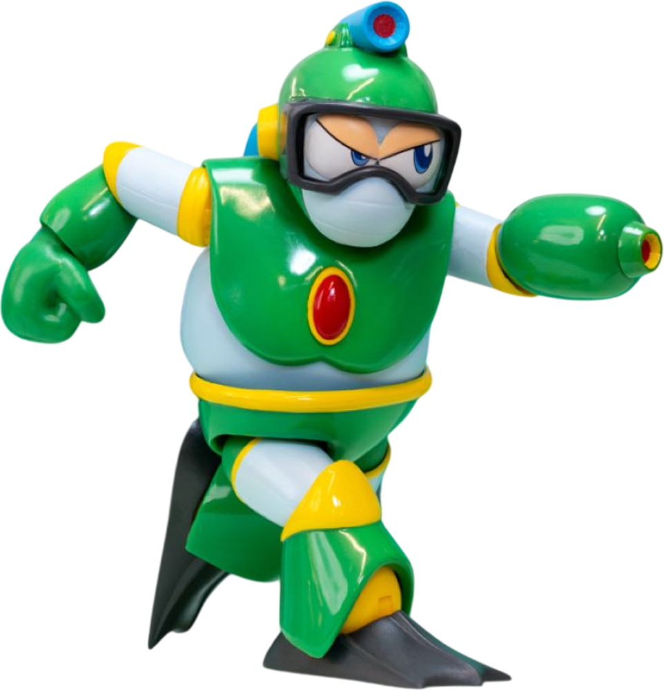 Mega Man - Figura de acción Bubble Man de 4.5"