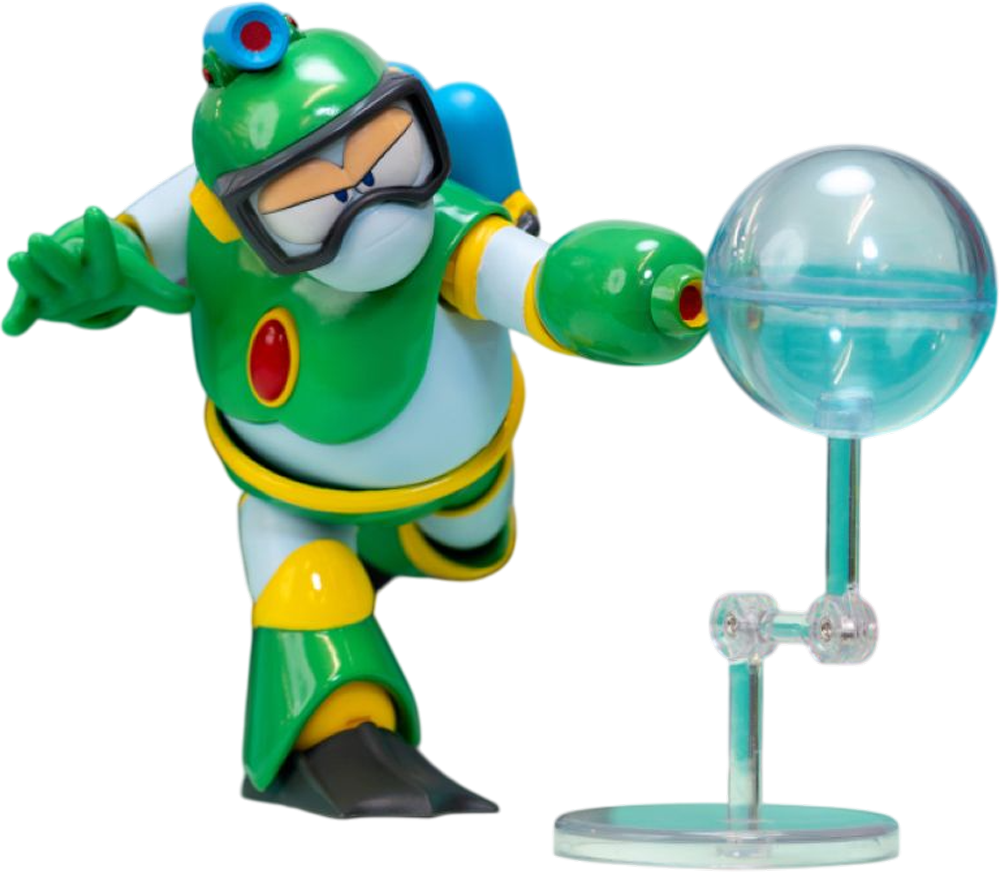 Mega Man - Figura de acción Bubble Man de 4.5"