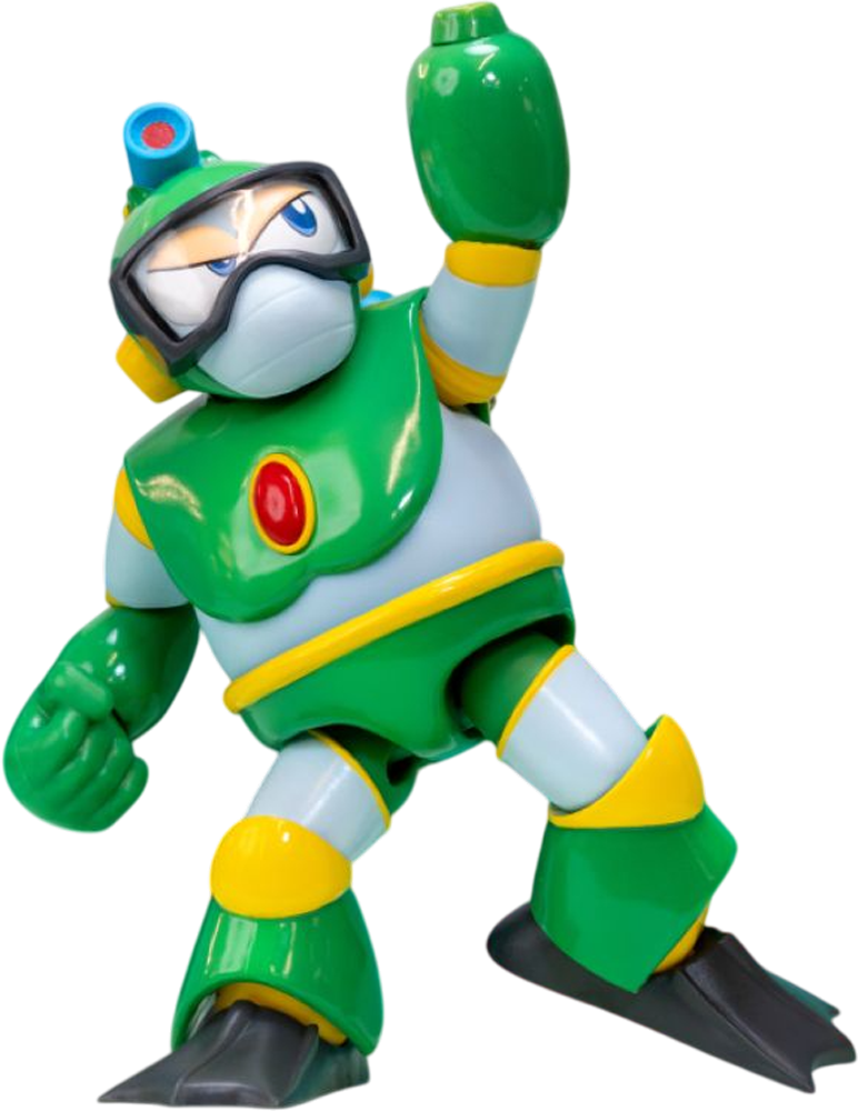Mega Man - Figura de acción Bubble Man de 4.5"