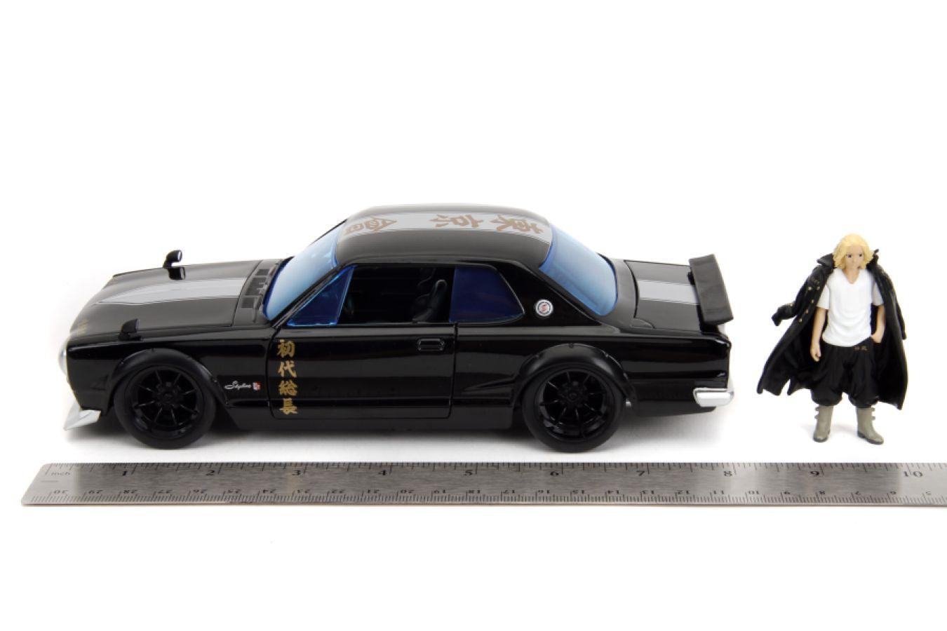 JAD34698 Tokyo Revengers - 1971 Nissan Skyline GTR with Mikey 1:24 Scale Diecast Vehicle - Jada Toys - Titan Pop Culture