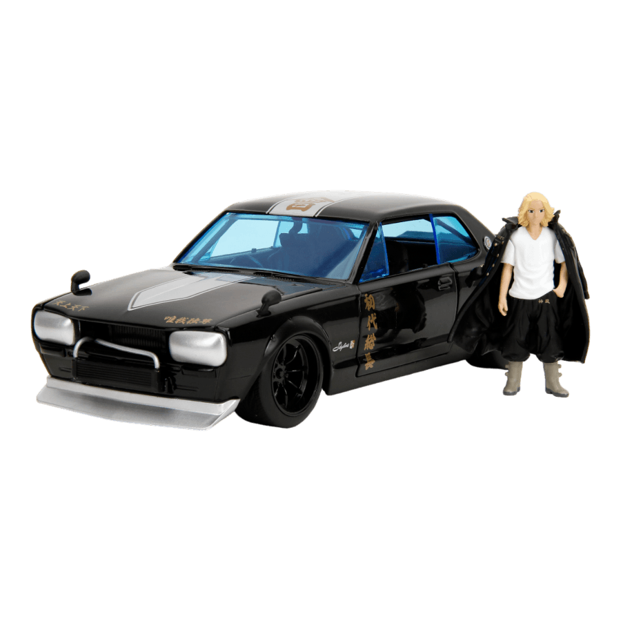 JAD34698 Tokyo Revengers - 1971 Nissan Skyline GTR with Mikey 1:24 Scale Diecast Vehicle - Jada Toys - Titan Pop Culture