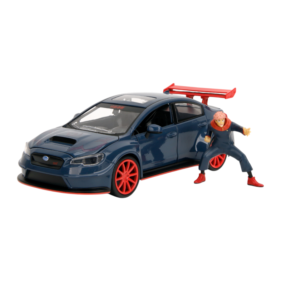 JAD34714 Jujutsu Kaisen - 1:24 2016 Subaru WRX STI Diecast Vehicle with Yuji Itadori 2.75" Figure - Jada Toys - Titan Pop Culture