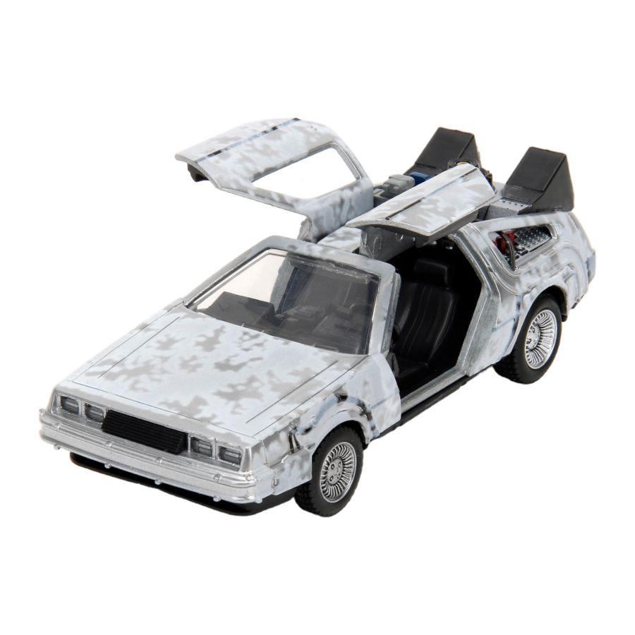 JAD34785 Back to the Future - Time Machine (Frost Covered) 1:32 Scale Die-Cast - Jada Toys - Titan Pop Culture