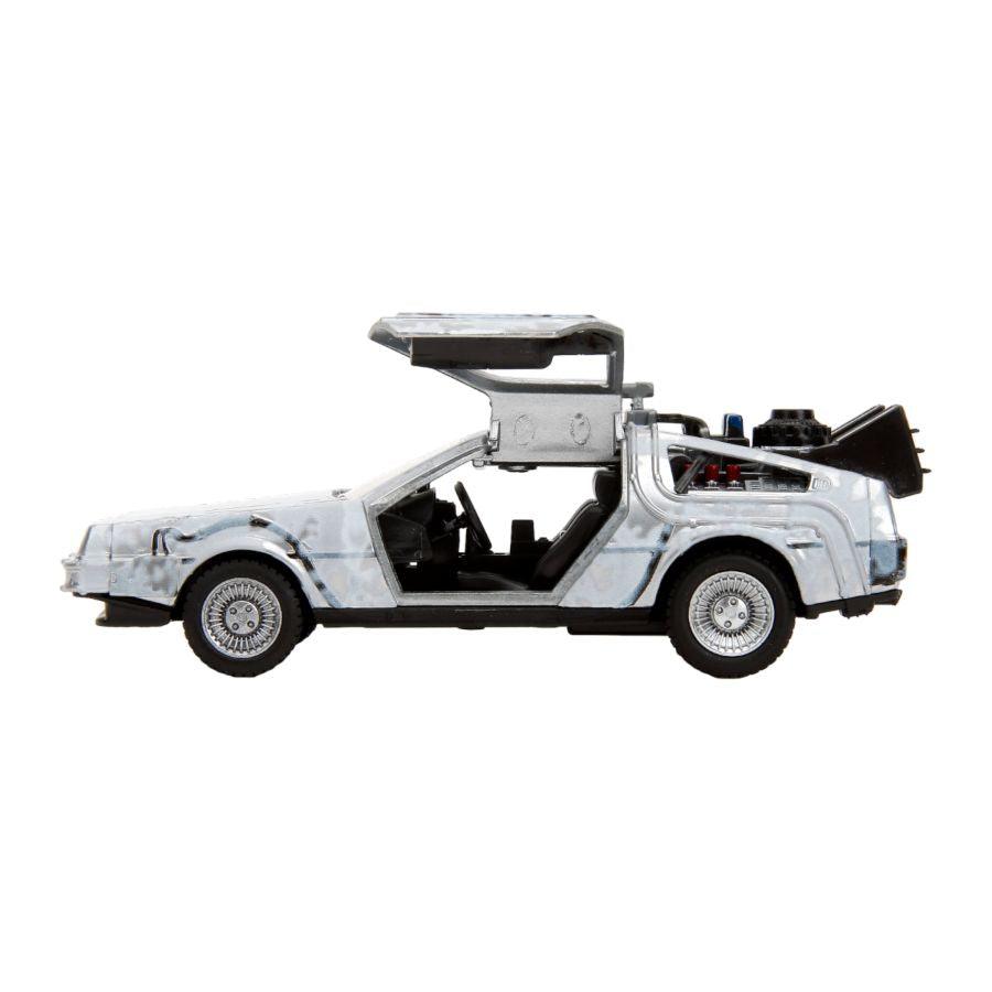 JAD34785 Back to the Future - Time Machine (Frost Covered) 1:32 Scale Die-Cast - Jada Toys - Titan Pop Culture