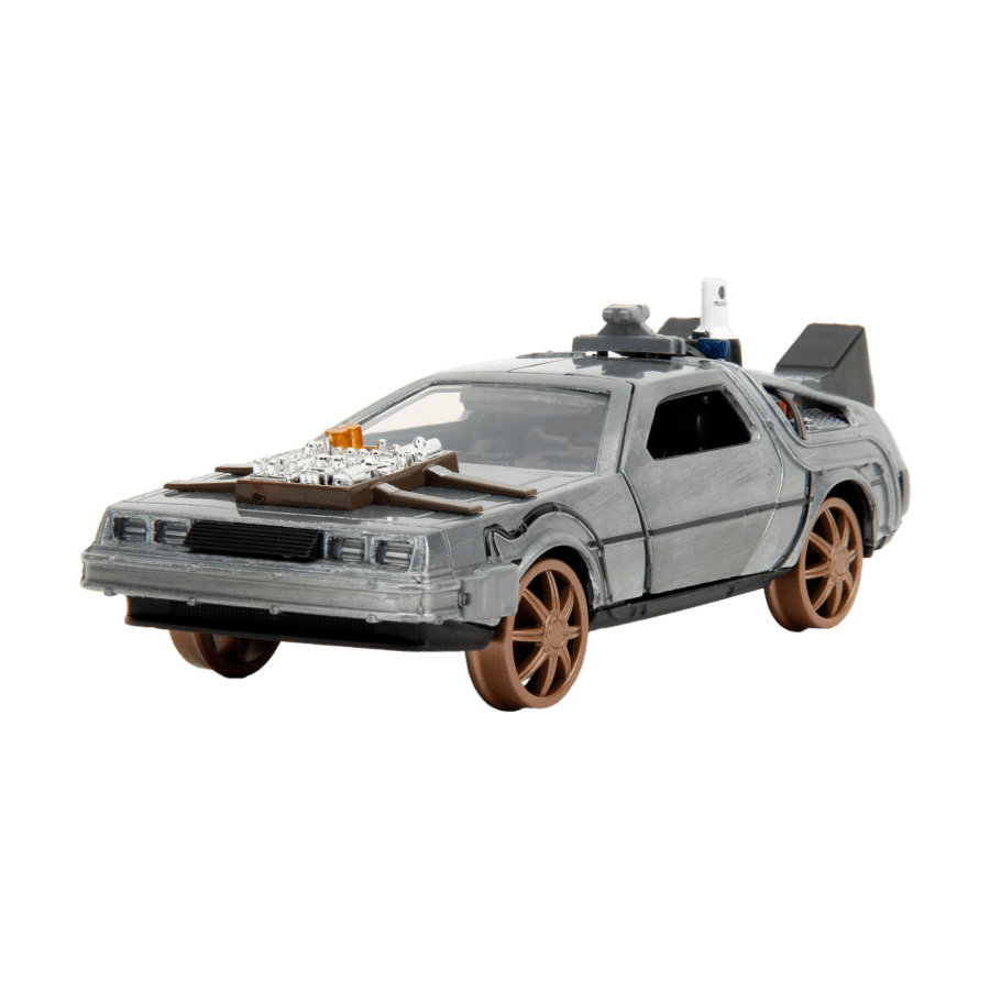 JAD34786 Back to the Future: Part 3 - Time Machine (Railroad wheels) 1:32 Scale Die-Cast - Jada Toys - Titan Pop Culture