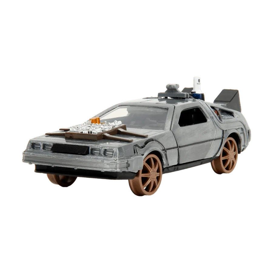 JAD34786 Back to the Future: Part 3 - Time Machine (Railroad wheels) 1:32 Scale Die-Cast - Jada Toys - Titan Pop Culture