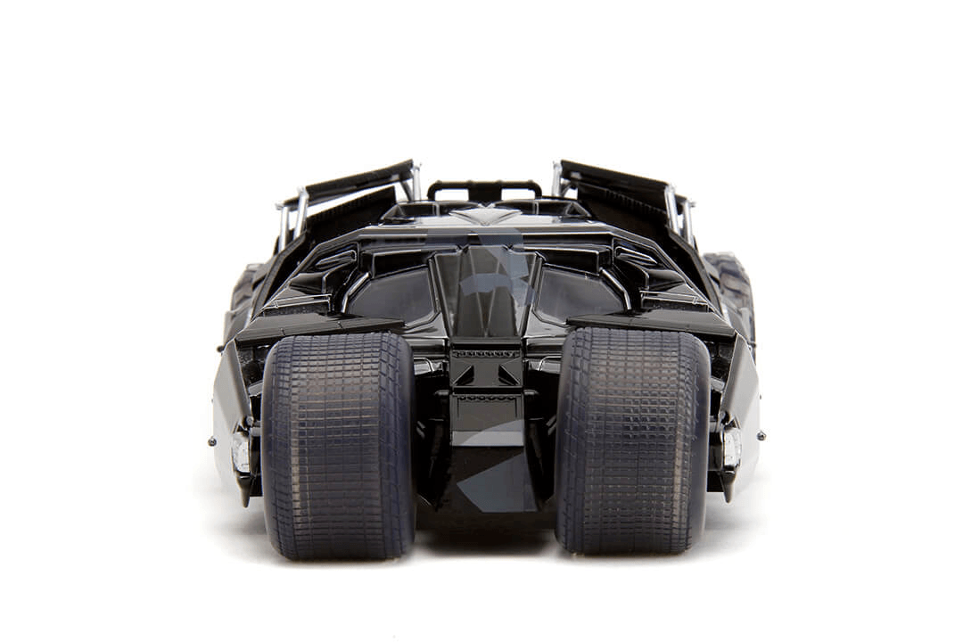 JAD34821 Batman: Dark Knight Trilogy - Batmobile with Batman (Black Camo) SDCC 2023 Exclusive 1:24 Scale - Jada Toys - Titan Pop Culture