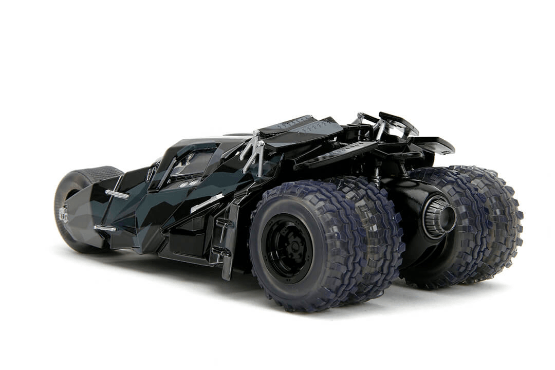 JAD34821 Batman: Dark Knight Trilogy - Batmobile with Batman (Black Camo) SDCC 2023 Exclusive 1:24 Scale - Jada Toys - Titan Pop Culture