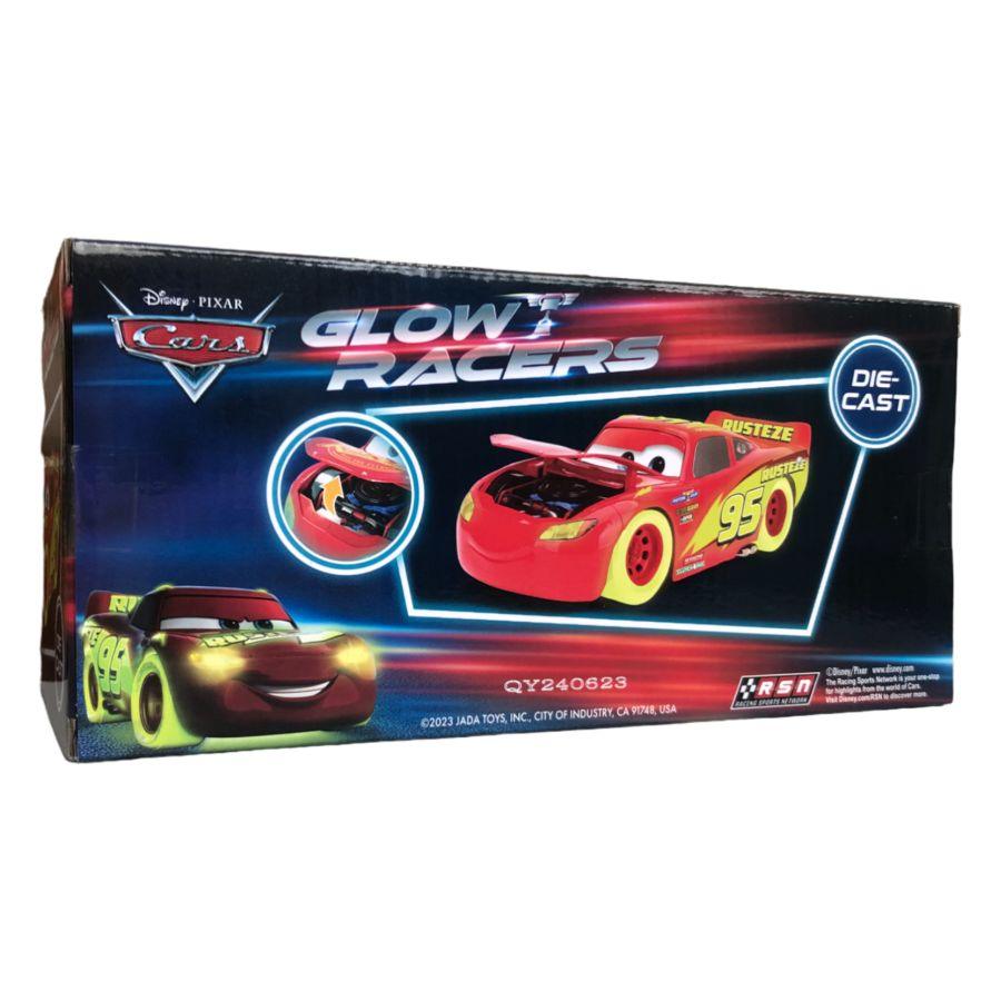 JAD34846 Cars - Lightning McQueen Glow 1:24 Diecast Vehicle - Jada Toys - Titan Pop Culture