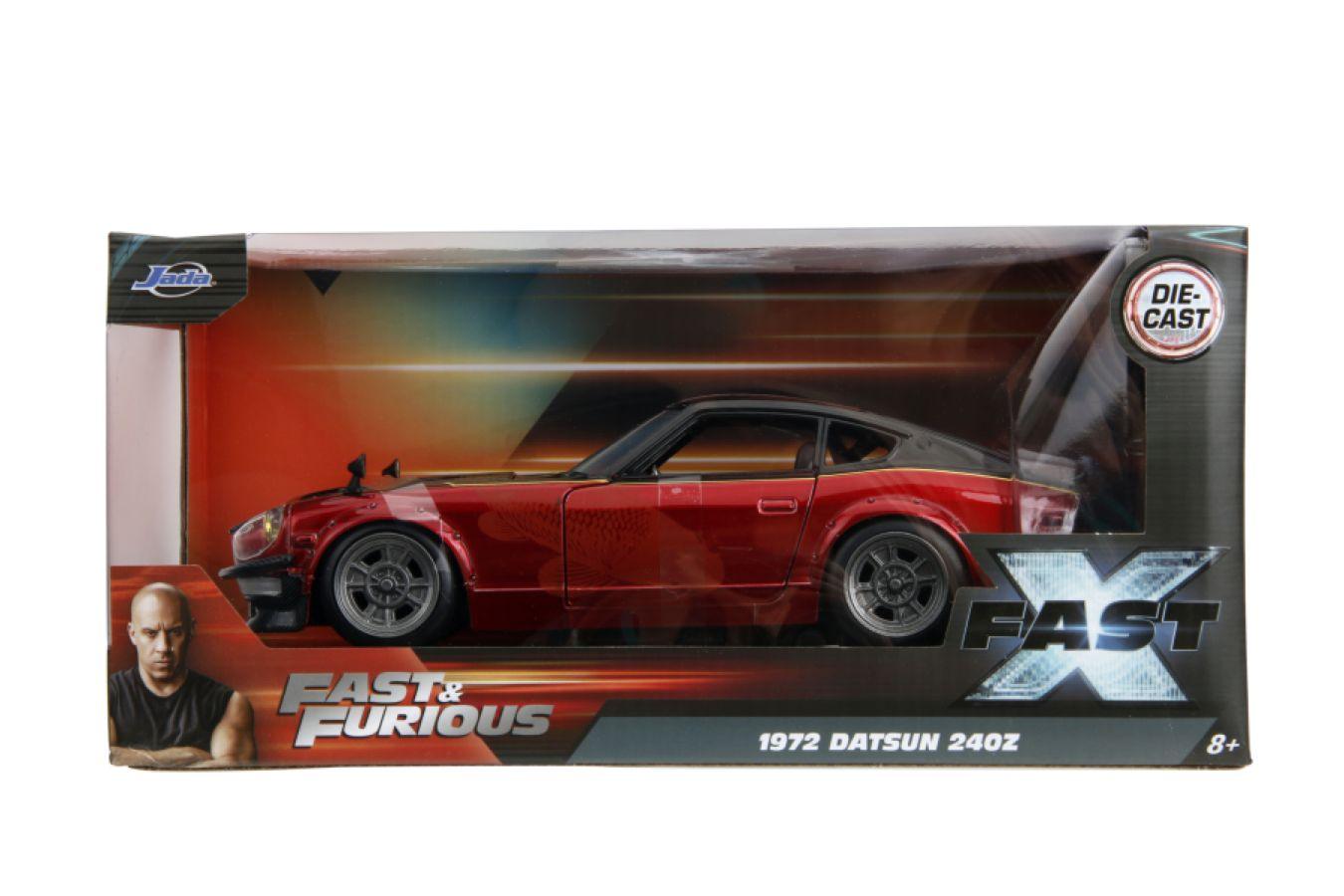 JAD34916 Fast & Furious X - 1972 Datsun 240Z Gloss Red/Black 1:24 Scale Diecast Vehicle - Jada Toys - Titan Pop Culture