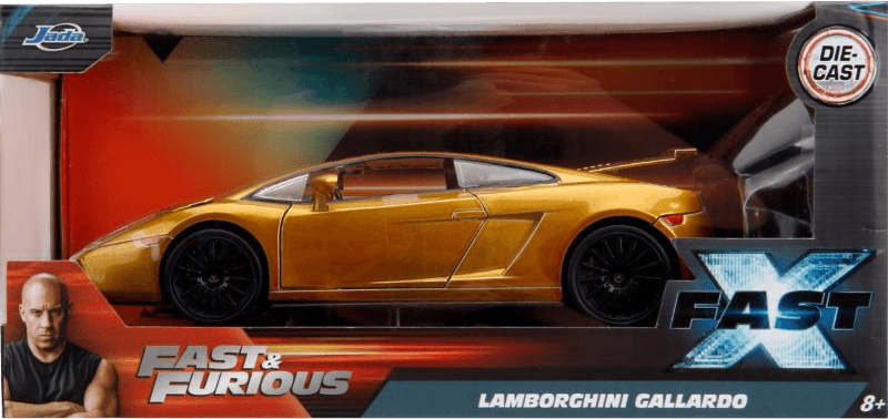 JAD34924 Fast & Furious 10 - Lamborghini Gallardo (Gold) 1:24 Scale - Jada Toys - Titan Pop Culture