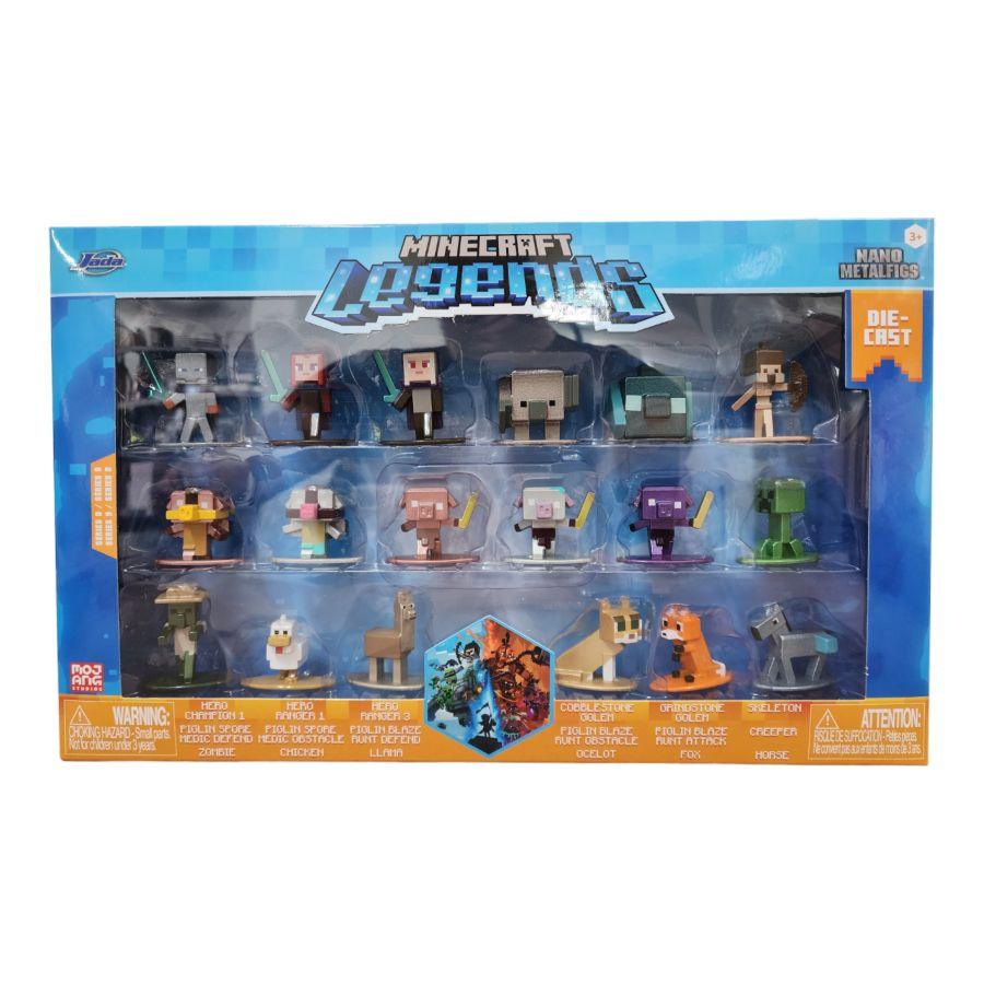 JAD34940 Minecraft - Legends Season 9 Nano MetalFig 18-Pack - Jada Toys - Titan Pop Culture