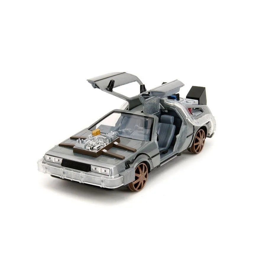 JAD34996 Back to the Future 3 - Delorean 1:24 Diecast Vehicle (with Sound) - Jada Toys - Titan Pop Culture