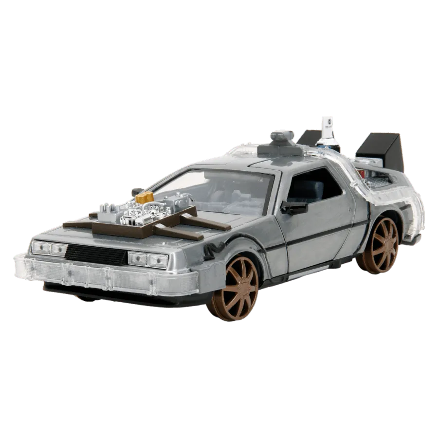 JAD34996 Back to the Future 3 - Delorean 1:24 Diecast Vehicle (with Sound) - Jada Toys - Titan Pop Culture