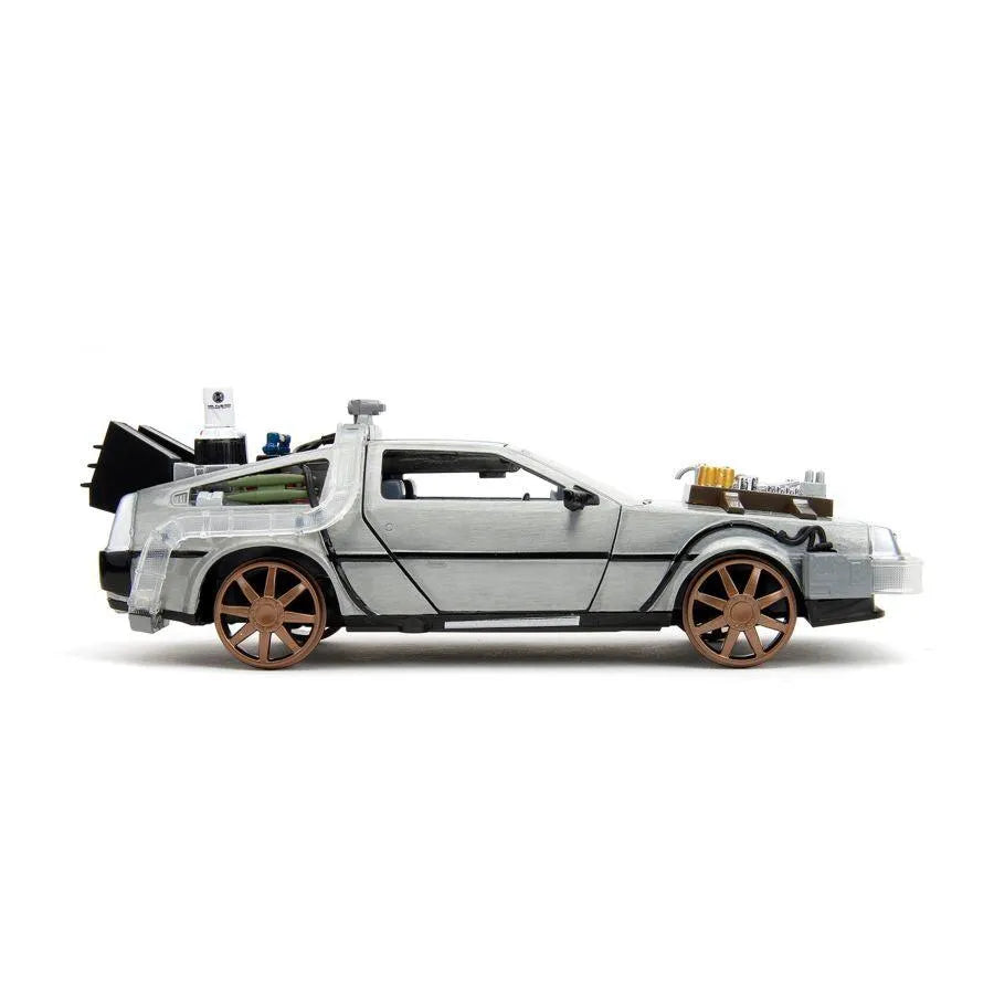 JAD34996 Back to the Future 3 - Delorean 1:24 Diecast Vehicle (with Sound) - Jada Toys - Titan Pop Culture