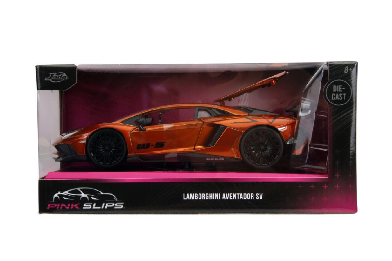 JAD35065 Pink Slips - Lamborghini Aventador SV 1:24 Scale Diecast Vehicle - Jada Toys - Titan Pop Culture