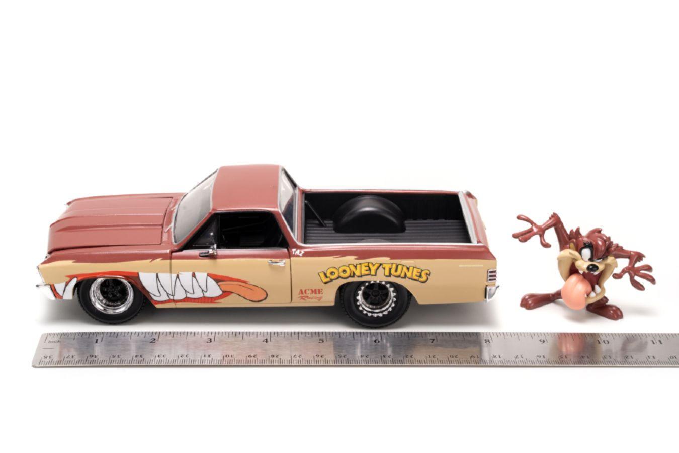 JAD35130 Looney Tunes - Chevy El Camino with Tassie Devil 1:24 Scale Diecast Vehicle - Jada Toys - Titan Pop Culture