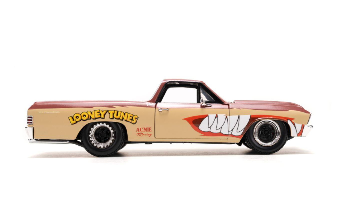 JAD35130 Looney Tunes - Chevy El Camino with Tassie Devil 1:24 Scale Diecast Vehicle - Jada Toys - Titan Pop Culture