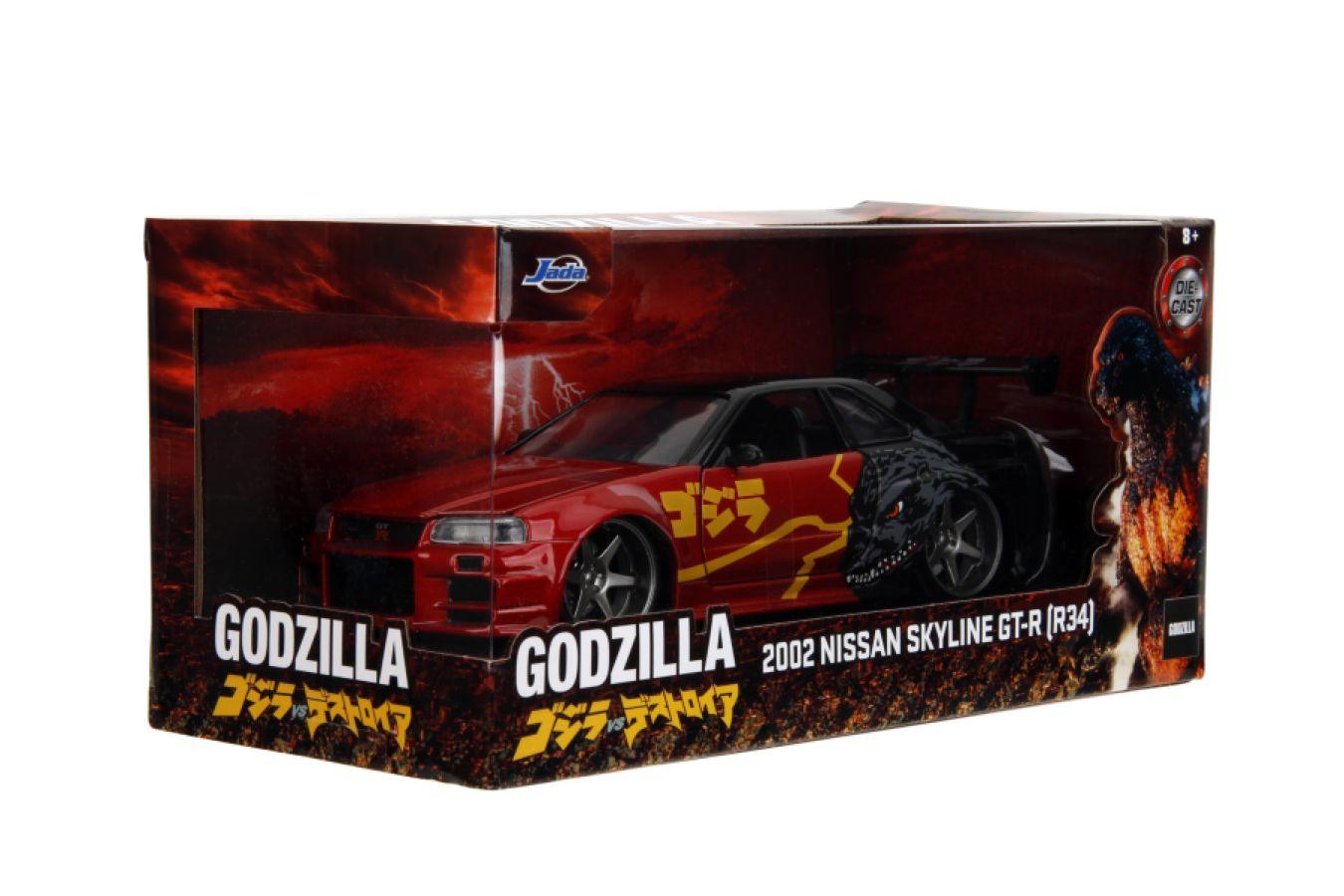 JAD35133 Godzilla - Nissan GTR 1:24 Scale Diecast Vehicle - Jada Toys - Titan Pop Culture