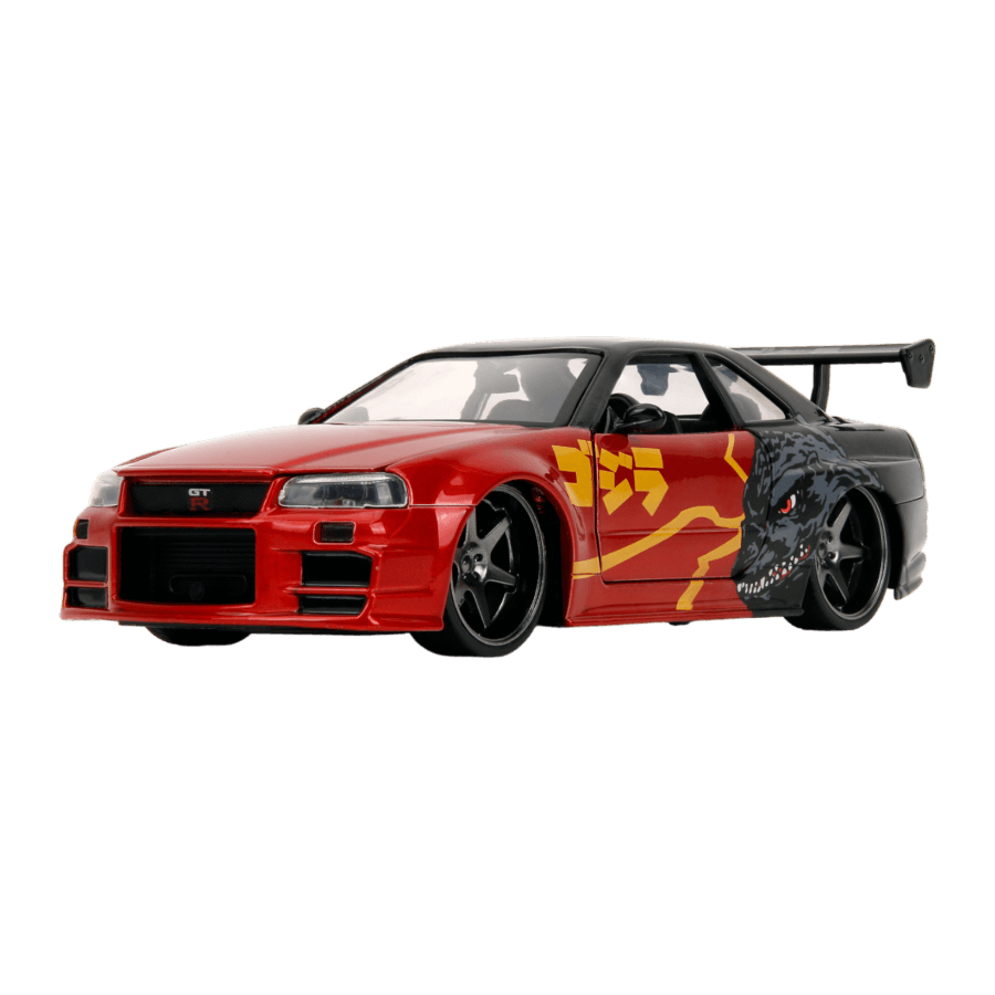 JAD35133 Godzilla - Nissan GTR 1:24 Scale Diecast Vehicle - Jada Toys - Titan Pop Culture