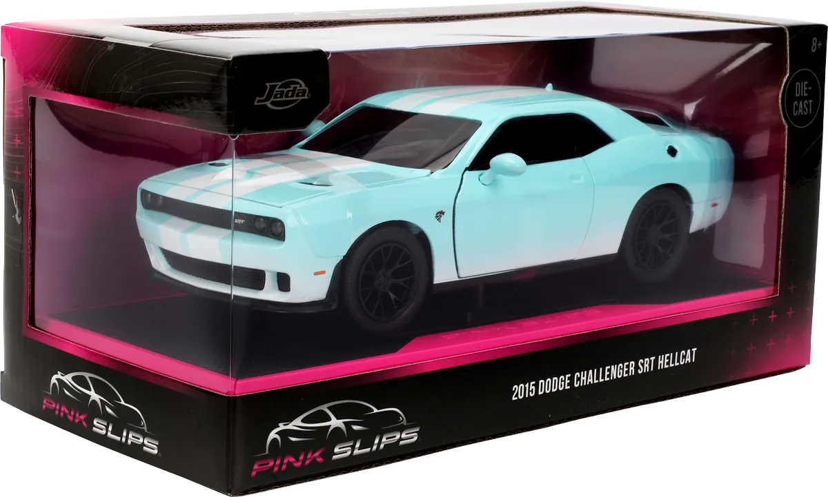 Pink Slips - 1:24 Scale 2015 Dodge Challenger SRT Hellcat Diecast Vehicle