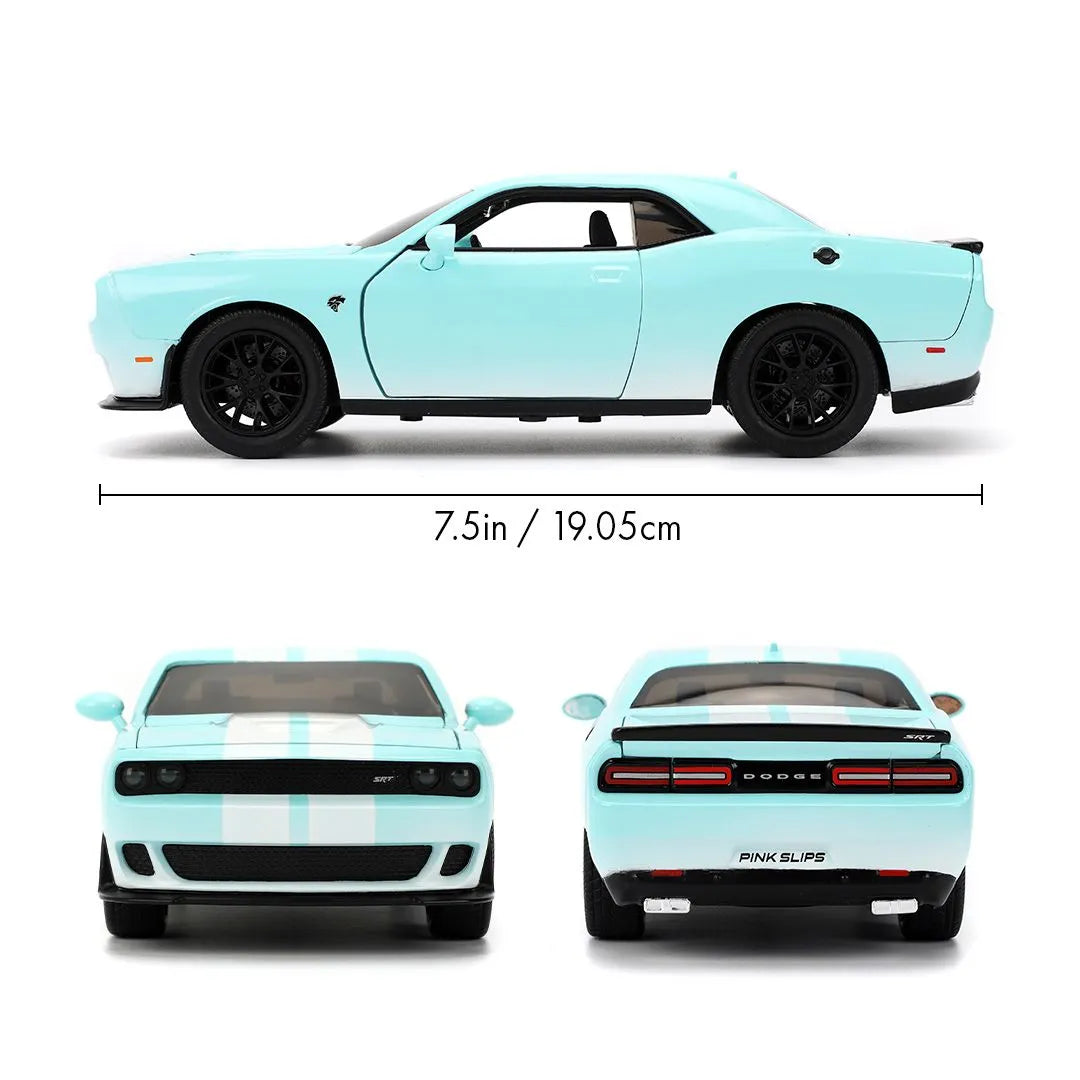 JAD35198 Pink Slips - 1:24 Scale 2015 Dodge Challenger SRT Hellcat Diecast Vehicle - Jada Toys - Titan Pop Culture