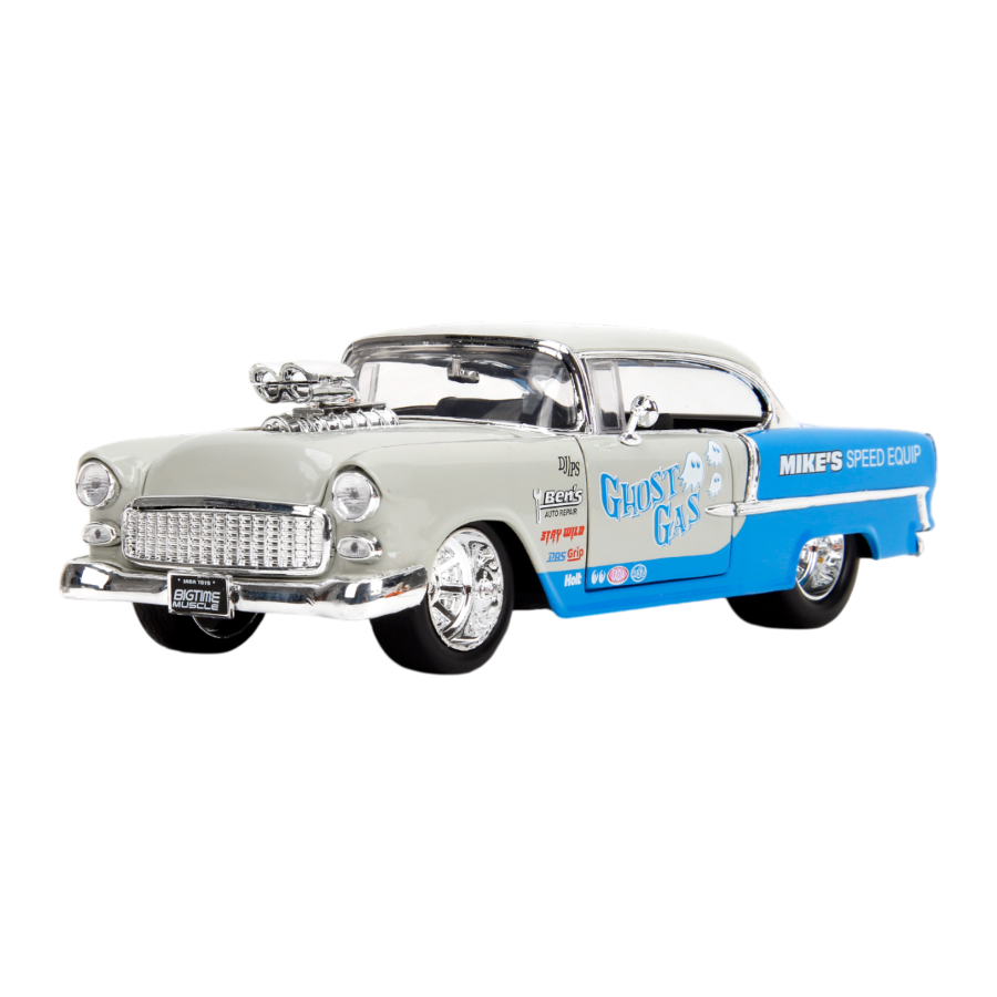 JAD35211 Big Time Muscle - 1955 Chevy Bel Air 1:24 Scale Diecast Vehicle - Jada Toys - Titan Pop Culture