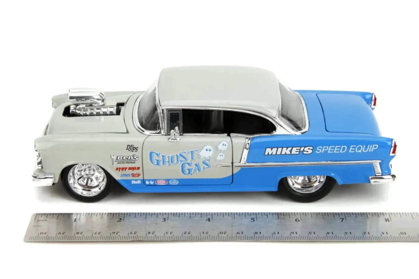 JAD35211 Big Time Muscle - 1955 Chevy Bel Air 1:24 Scale Diecast Vehicle - Jada Toys - Titan Pop Culture