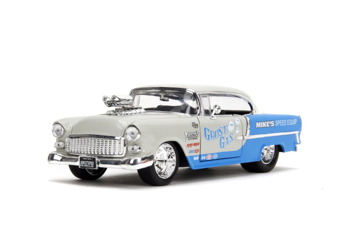 JAD35211 Big Time Muscle - 1955 Chevy Bel Air 1:24 Scale Diecast Vehicle - Jada Toys - Titan Pop Culture