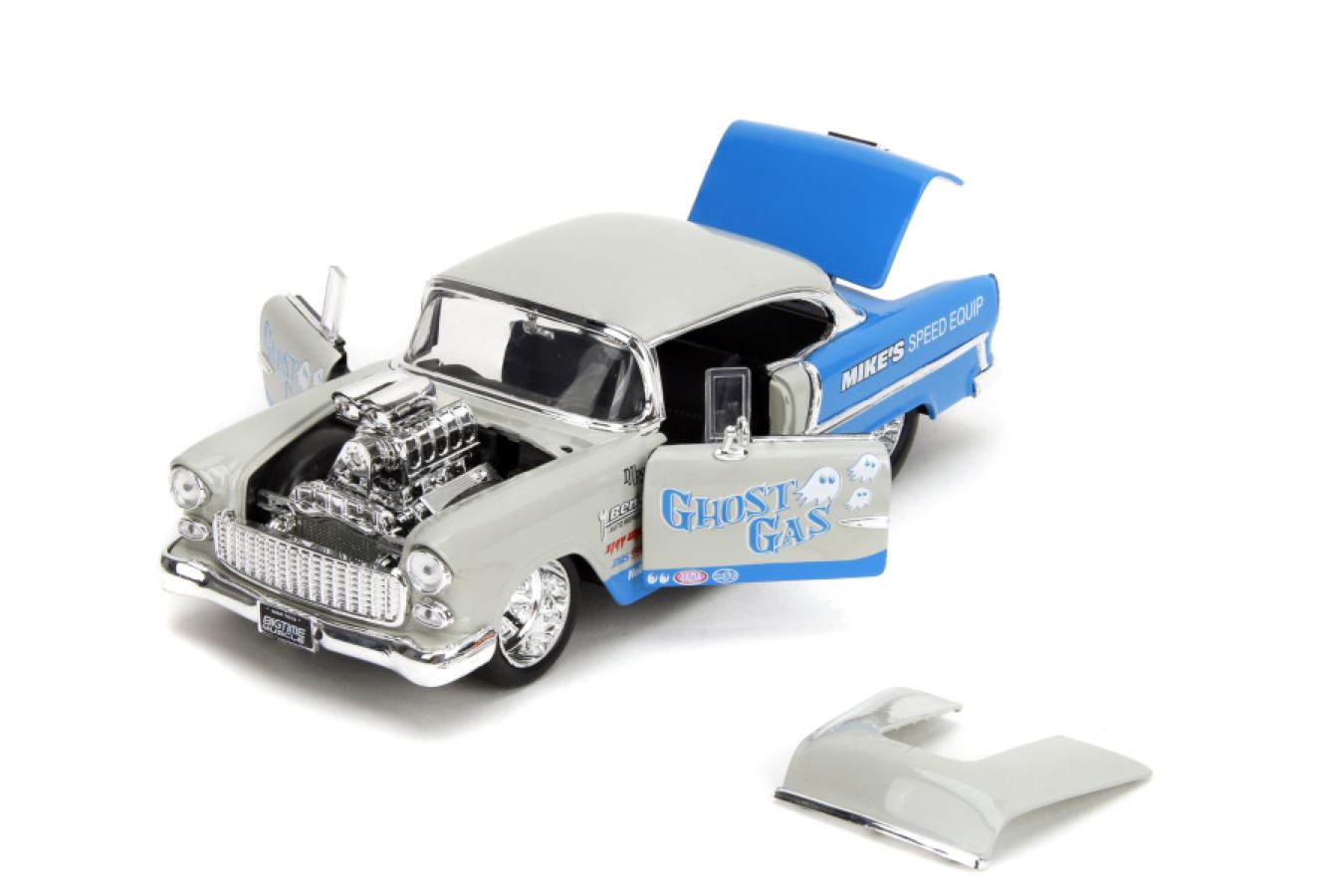 JAD35211 Big Time Muscle - 1955 Chevy Bel Air 1:24 Scale Diecast Vehicle - Jada Toys - Titan Pop Culture